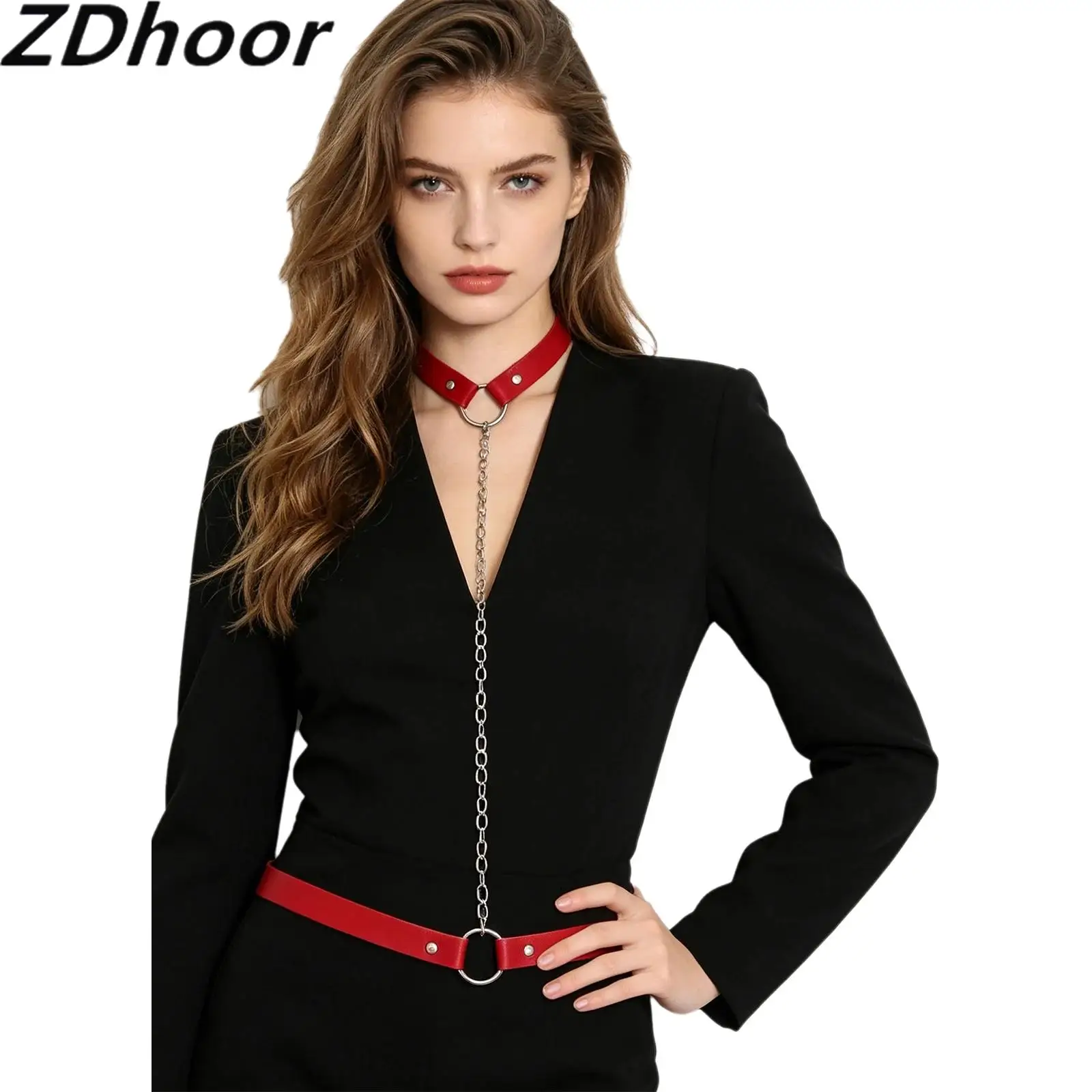 Women Hollow Out Body Chest Harness Halter Rivet Adjustable Gothic Choker Body Belt Crop Top for Halloween Steampunk Cosplay
Women Hollow Out Body Chest Harness Halter Rivet Adjustable Gothic Choker Body Belt Crop Top for Halloween Steampunk Cosplay