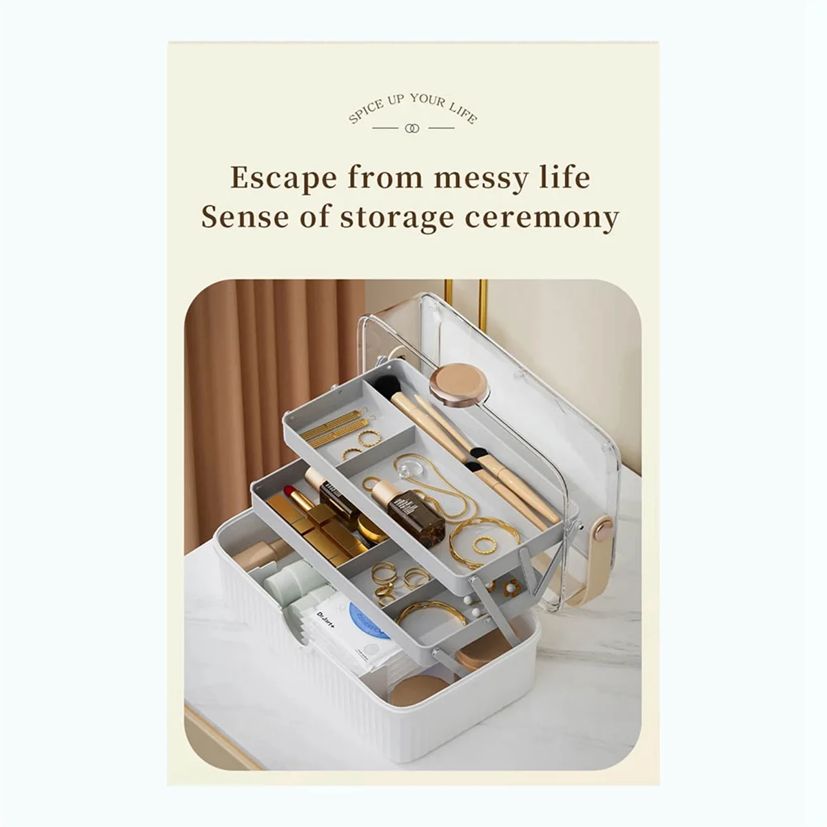 AB06 Коробка для хранения косметики Большая емкость Пластиковая настольная коробка для хранения Пылезащитная помада Дополнительный ящик для хранения с крышкой,
AB06 Коробка для хранения косметики Большая емкость Пластиковая настольная коробка для хранения Пылезащитная помада Дополнительный ящик для хранения с крышкой,