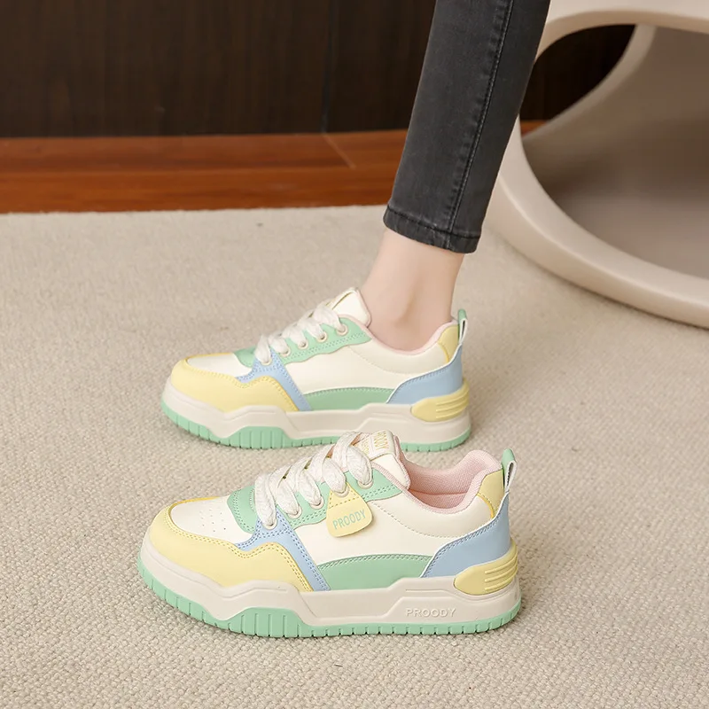 2025 Spring Autumn New Leather Casual Shoes Versatile Thick-Sole Sports Shoes Ladies Non-Slip Wear-Resistant Sneakers Zapatillas
2025 Spring Autumn New Leather Casual Shoes Versatile Thick-Sole Sports Shoes Ladies Non-Slip Wear-Resistant Sneakers Zapatillas