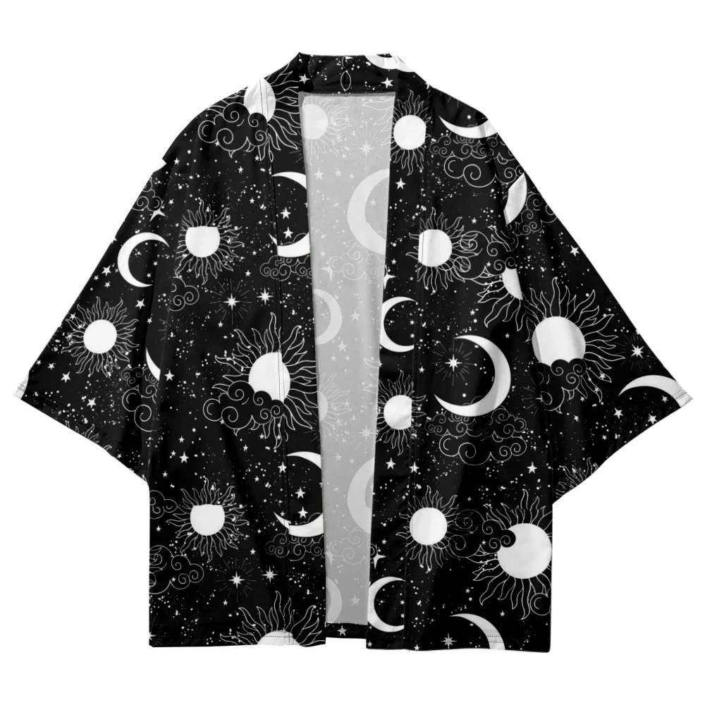 Men and Women Summer Kimono Moon Star Space Print Japanese Casual Loose Thin Coat Kimono Cardigan Bathrobes Chic Kimono Mujer
Men and Women Summer Kimono Moon Star Space Print Japanese Casual Loose Thin Coat Kimono Cardigan Bathrobes Chic Kimono Mujer
