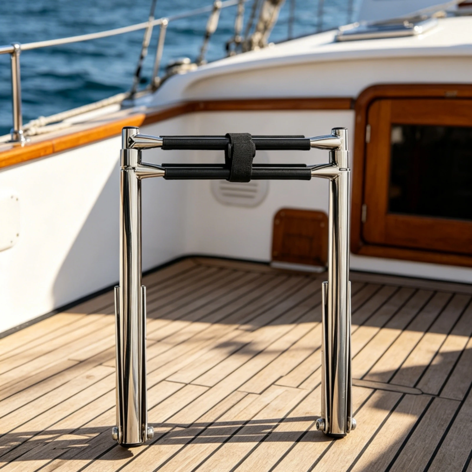 Telescoping Boat Ladder Ribbed Grip Folding Boarding Ladder Marine Hardware Compact Corrosion Resistant for Yachts, Boats
Telescoping Boat Ladder Ribbed Grip Folding Boarding Ladder Marine Hardware Compact Corrosion Resistant for Yachts, Boats