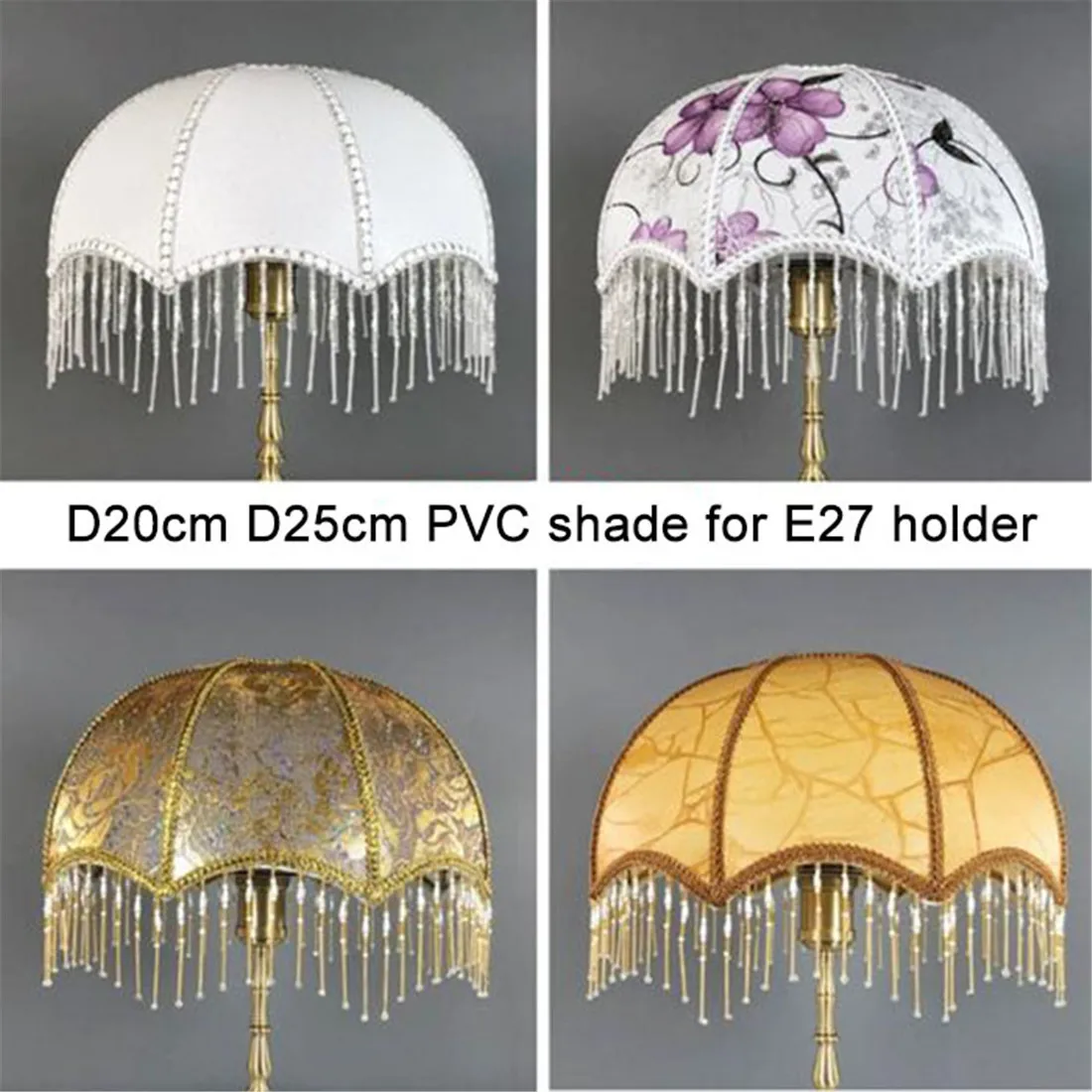Vintage D20cm D25cm Cloth PVC E27 Lampshade Replacement,Umbrella Pattern Fabric Art Decor Lamp Shade Cover for Home Office Light
Vintage D20cm D25cm Cloth PVC E27 Lampshade Replacement,Umbrella Pattern Fabric Art Decor Lamp Shade Cover for Home Office Light