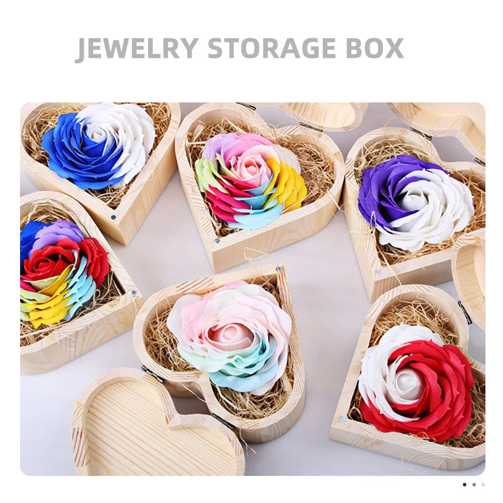 Heart Shaped Wooden Jewelry Box Dustproof Safe Organizer for Earrings Necklaces Bracelets Travel Light Wood Material
Heart Shaped Wooden Jewelry Box Dustproof Safe Organizer for Earrings Necklaces Bracelets Travel Light Wood Material