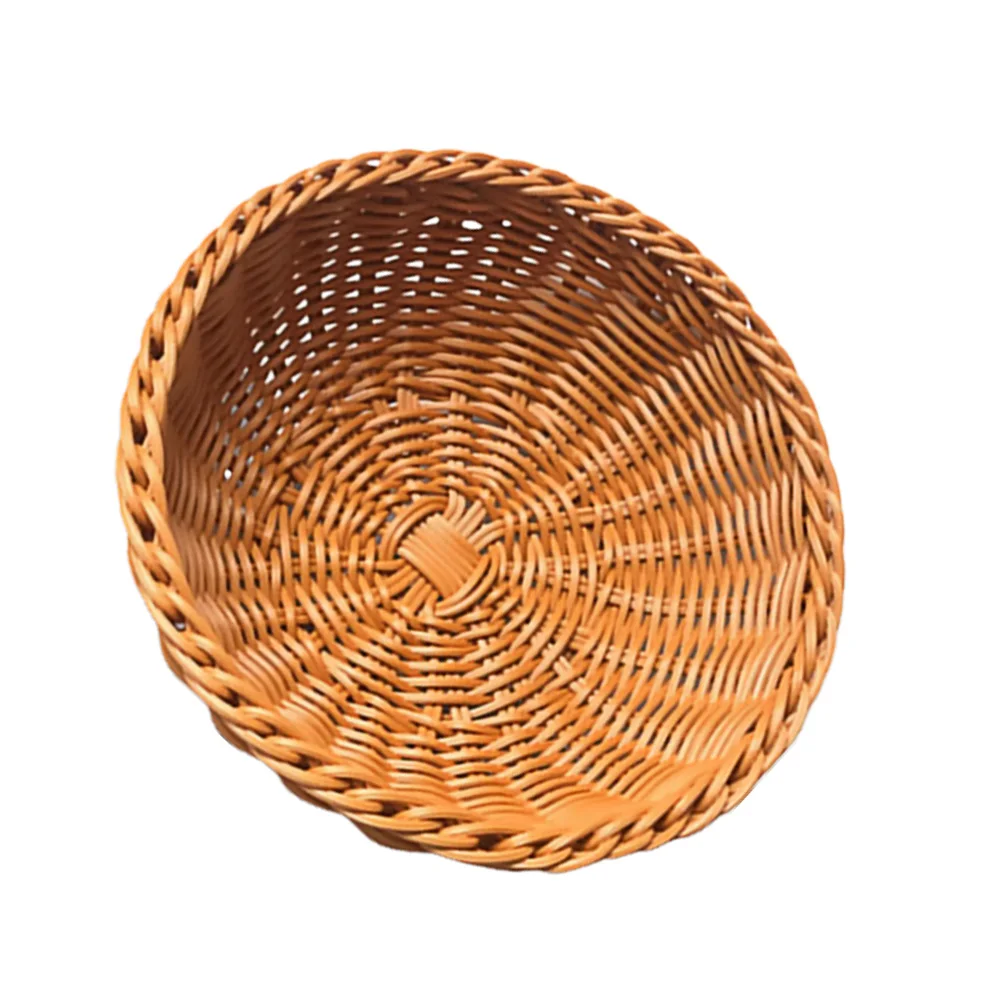 Round Woven Bread Basket Storage Container Fruit Picnic Household Practical Rural Style Weaving Storage Holder Home
Round Woven Bread Basket Storage Container Fruit Picnic Household Practical Rural Style Weaving Storage Holder Home