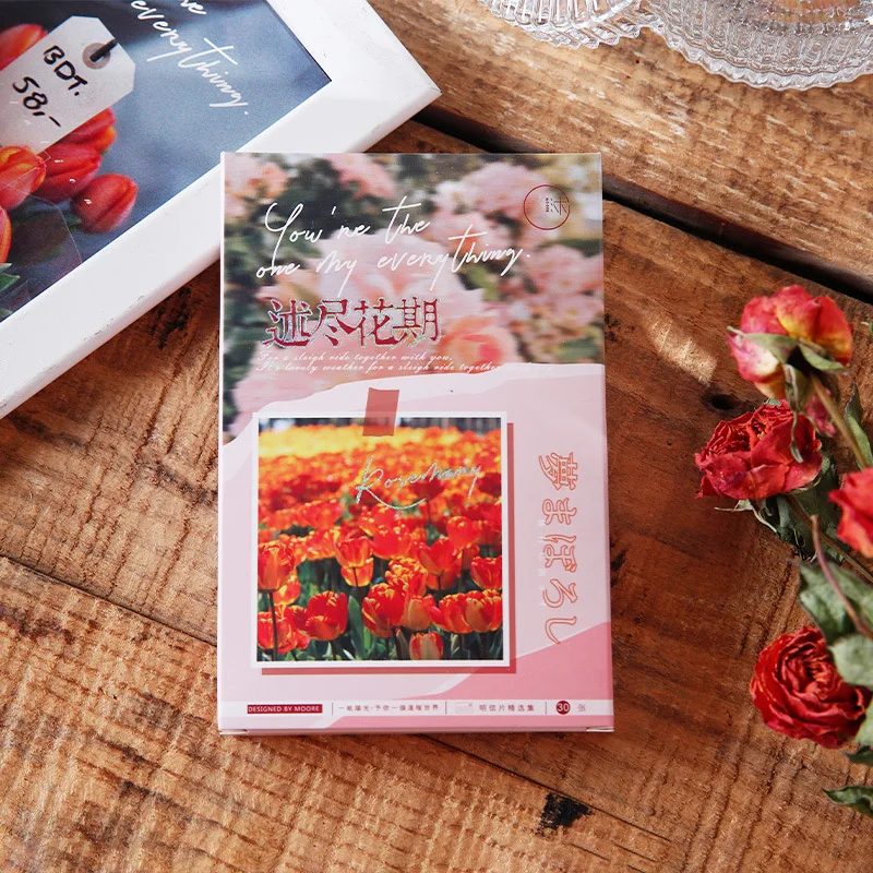 30 Sheets/Set Creative flowering Series Postcard Blessing Greeting Cards Gift Stationery
30 Sheets/Set Creative flowering Series Postcard Blessing Greeting Cards Gift Stationery