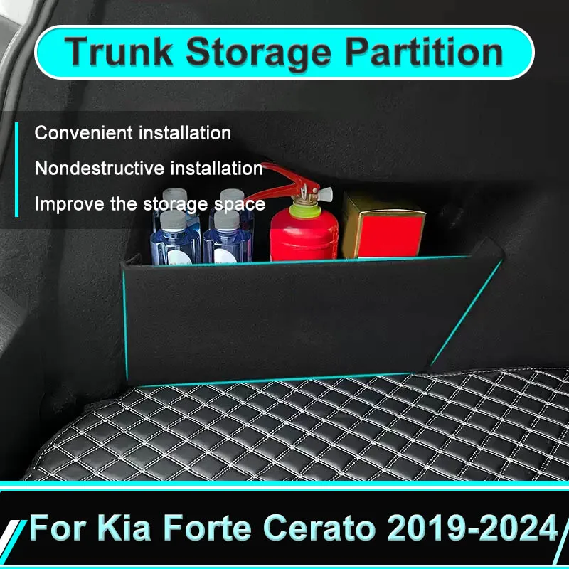 Для Kia Forte K3 Cerato BD Sedan 2019 ~ 2024 Автомобильный багажник, перегородка, боковое хранилище, автозапчасти, инструменты для интерьера, сортировка заднего вида
Для Kia Forte K3 Cerato BD Sedan 2019 ~ 2024 Автомобильный багажник, перегородка, боковое хранилище, автозапчасти, инструменты для интерьера, сортировка заднего вида
