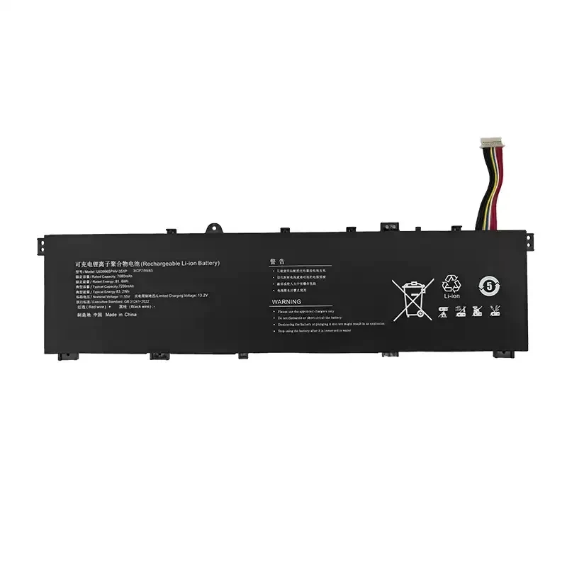 New U639965PHV-3S1P 626690-3S1P Laptop Battery 11.55V 76.81Wh 6500mAh For Machenike 16 Air L16A L16A-R77840 L16A-R77735
New U639965PHV-3S1P 626690-3S1P Laptop Battery 11.55V 76.81Wh 6500mAh For Machenike 16 Air L16A L16A-R77840 L16A-R77735