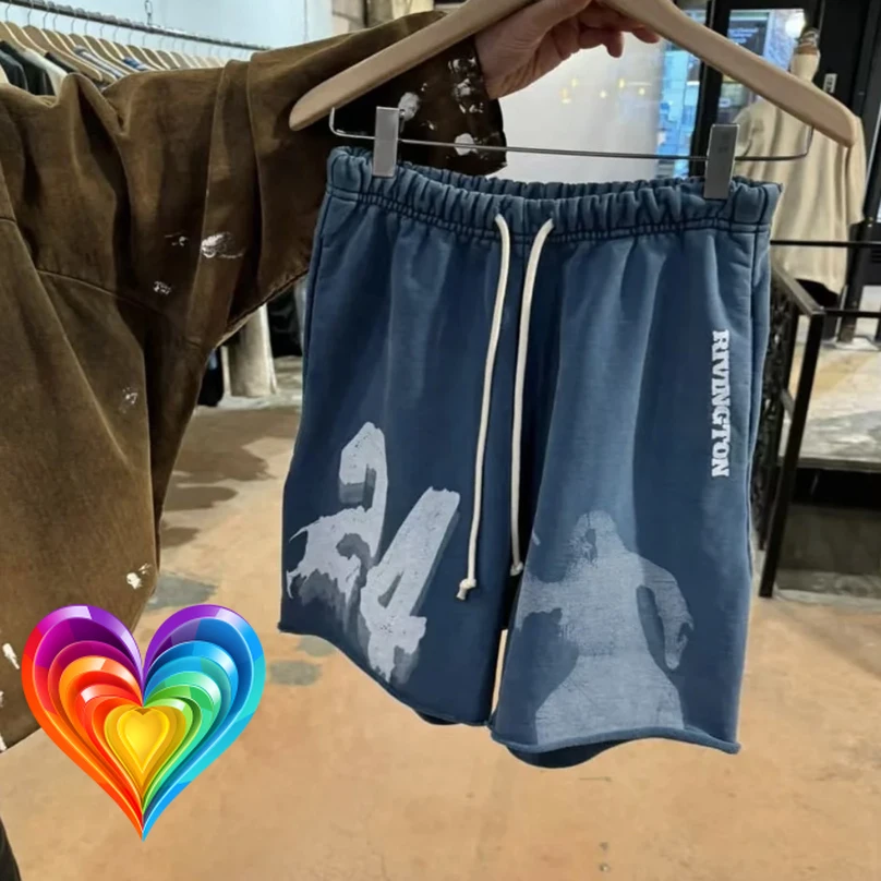 Vintage Washed Blue Black RRR123 Wizard Print Shorts Number 24 Label Graphic Shortpant Men Women Loose Drawstring Wide Leg Pants
Vintage Washed Blue Black RRR123 Wizard Print Shorts Number 24 Label Graphic Shortpant Men Women Loose Drawstring Wide Leg Pants