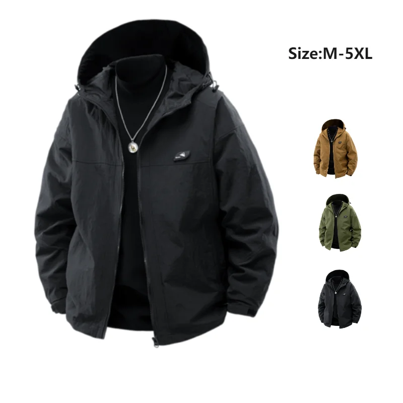 TAFN 2025 Spring Autumn NEW Loose leisureTrendy Solid Color Men Jacket High Quality Hooded Cozy Zipper Style Brand Human Outwear
TAFN 2025 Spring Autumn NEW Loose leisureTrendy Solid Color Men Jacket High Quality Hooded Cozy Zipper Style Brand Human Outwear
