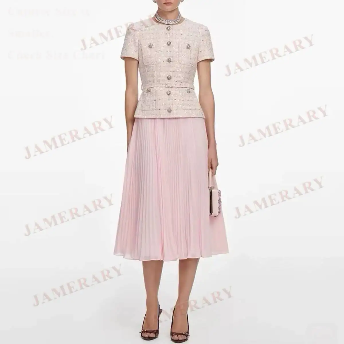 Brand Summer Autumn Tweed Tulle Long Dresses Women Short Sleeve Princess Rhinestone Diamond Luxury Formal Evening Wedding Dress
Brand Summer Autumn Tweed Tulle Long Dresses Women Short Sleeve Princess Rhinestone Diamond Luxury Formal Evening Wedding Dress