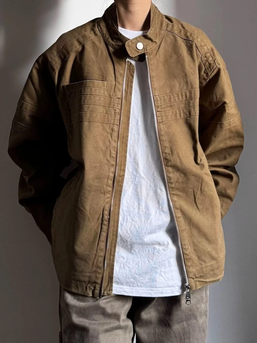 Мотоциклетная куртка Hawaii Workwear свободного кроя из хлопка с длинными рукавами на молнии, повседневная верхняя одежда
Мотоциклетная куртка Hawaii Workwear свободного кроя из хлопка с длинными рукавами на молнии, повседневная верхняя одежда