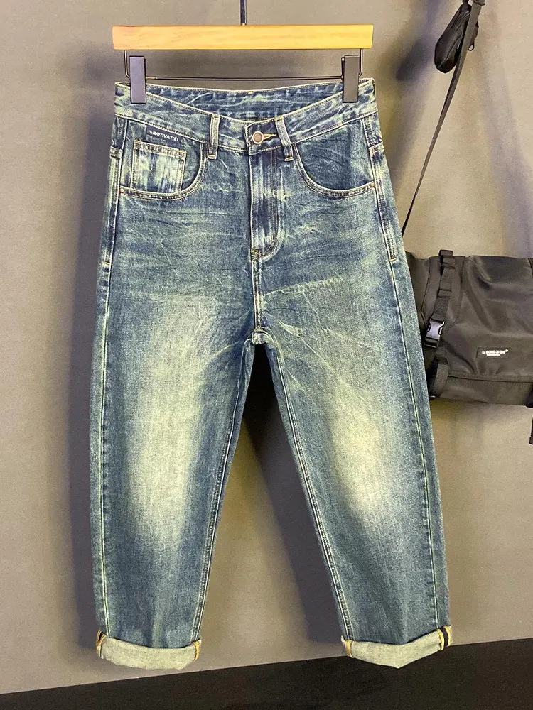Retro American Washed Denim Jeans Men's Autumn New Loose Straight Leg Casual Long Pants Faded Effect Classic Straight Fit
Retro American Washed Denim Jeans Men's Autumn New Loose Straight Leg Casual Long Pants Faded Effect Classic Straight Fit