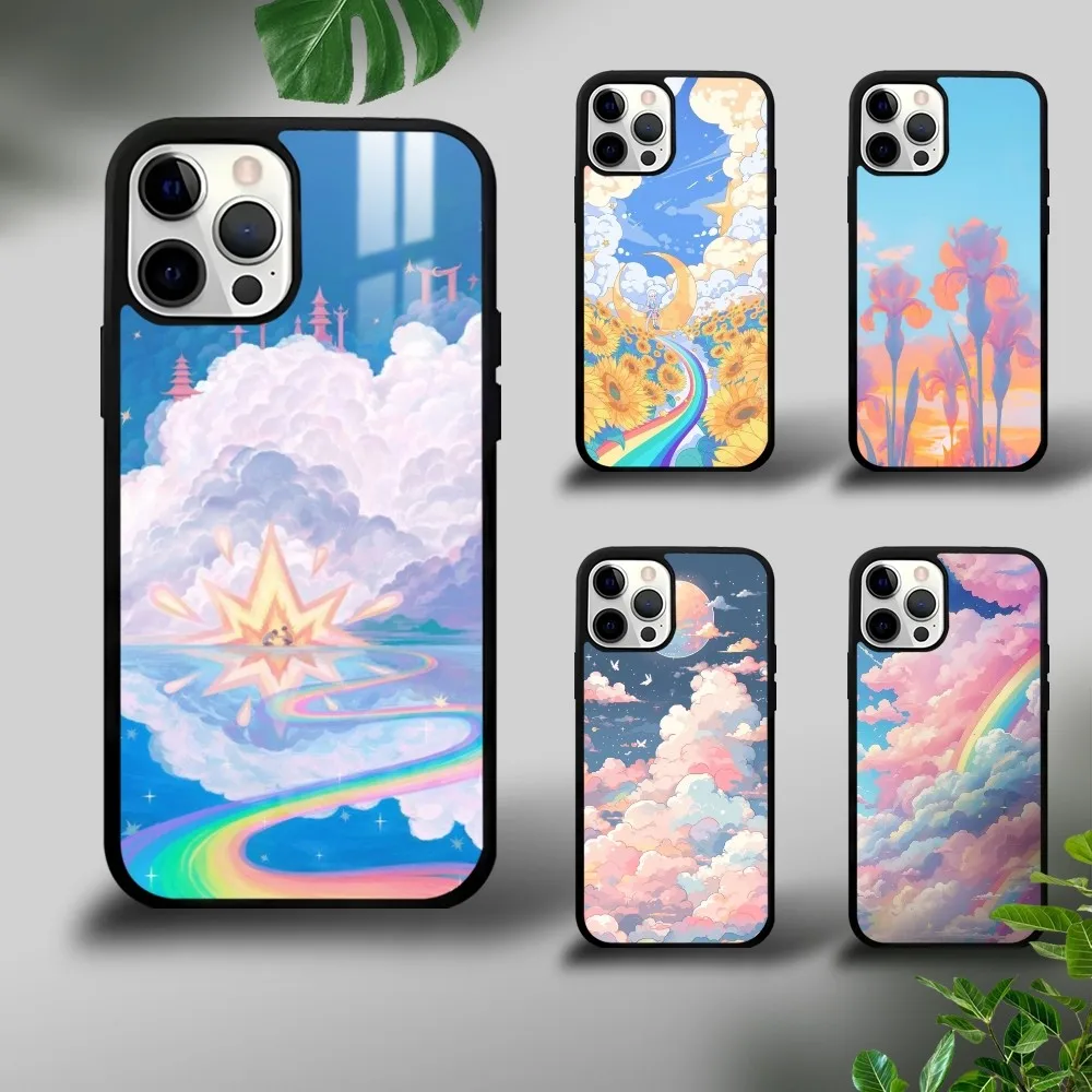 Anime pink clouds rainbow Phone Case For iPhone 16 15 14 13 12 11 Pro Xs Max Mini Plus Celulares Hard Funda
Anime pink clouds rainbow Phone Case For iPhone 16 15 14 13 12 11 Pro Xs Max Mini Plus Celulares Hard Funda