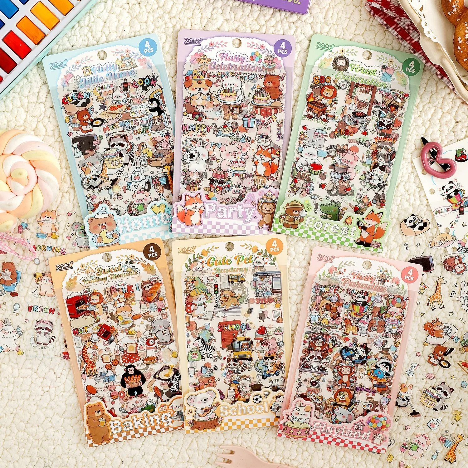 Adorable Pet Themed Sticker Pack for DIY Journals, Children’s Cross-Border Scrapbook Material, Decals
Adorable Pet Themed Sticker Pack for DIY Journals, Children’s Cross-Border Scrapbook Material, Decals