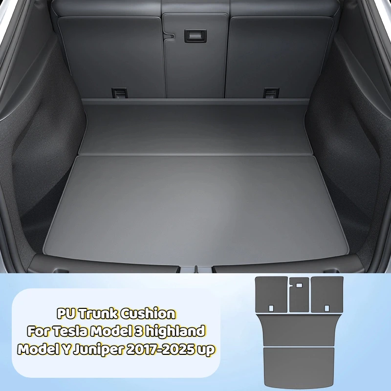 For Tesla Model Y Juniper 2025 Model 3 Highland PU Leather Trunk Mats Rear Seat Back Protector Backrest Liner Pet Anti-kick Pad
For Tesla Model Y Juniper 2025 Model 3 Highland PU Leather Trunk Mats Rear Seat Back Protector Backrest Liner Pet Anti-kick Pad