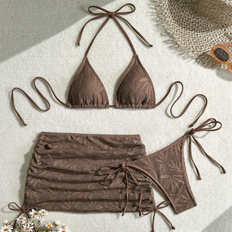 New 3Pcs Bikinis Set Female Swimsuit Women Three-Piece Swimwear For Beach Swim Wear Bathing Suits Brazilian Bikini Pool Bather
New 3Pcs Bikinis Set Female Swimsuit Women Three-Piece Swimwear For Beach Swim Wear Bathing Suits Brazilian Bikini Pool Bather