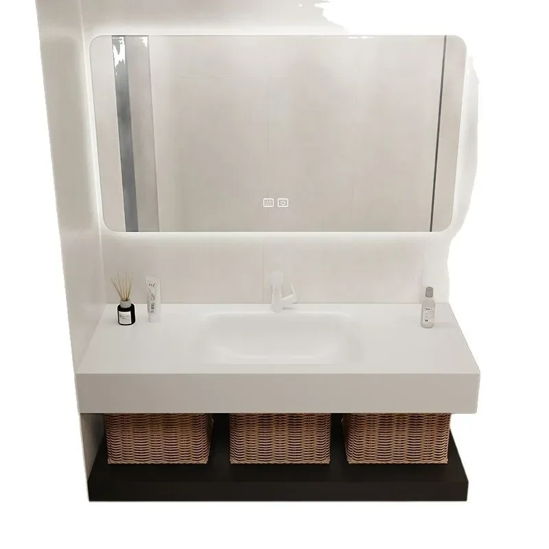 Rock slab hot bending integrated basin bathroom cabinet washbasin combined toilet hotel hand washing simple bathroom
Rock slab hot bending integrated basin bathroom cabinet washbasin combined toilet hotel hand washing simple bathroom