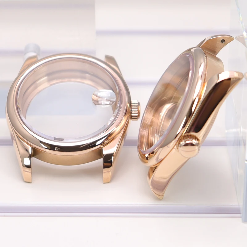 Rose Gold 36mm 40mm Rounded Edge Watch Case For Seiko nh34 nh35 nh36 nh38 Miyota 8215 Movement 28.5mm Dial Parts 100M Waterproof
Rose Gold 36mm 40mm Rounded Edge Watch Case For Seiko nh34 nh35 nh36 nh38 Miyota 8215 Movement 28.5mm Dial Parts 100M Waterproof