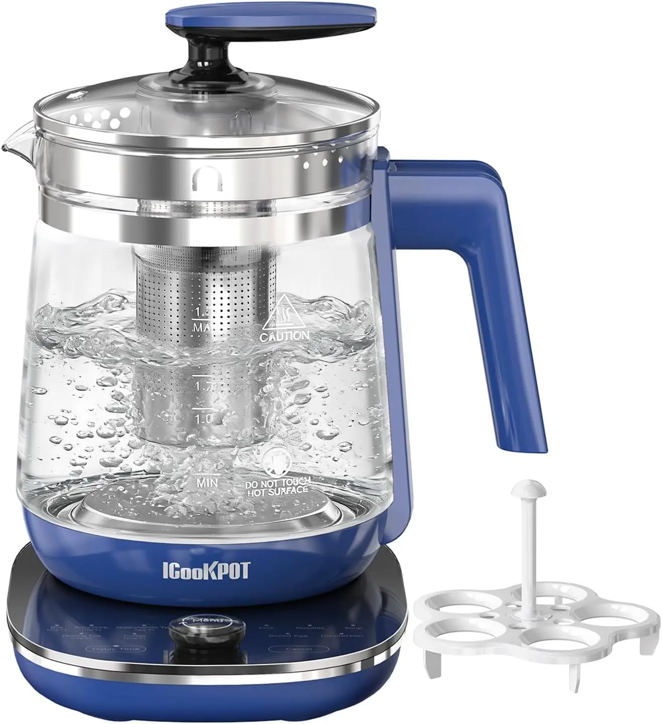 Электрический чайник 1,5 л с контролем температуры, быстрым нагревом, автоматическим отключением, стеклянным корпусом без BPA для кофе и чая
Электрический чайник 1,5 л с контролем температуры, быстрым нагревом, автоматическим отключением, стеклянным корпусом без BPA для кофе и чая