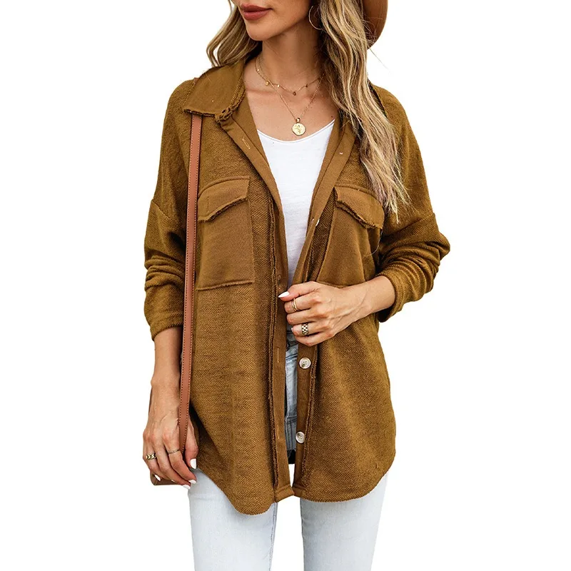 Women Casual Plush Coat Jackets Button 2023 Long Sleeve Pocket Knit Shirt Loose Jacket for Women Autumn Winter Fleece Jacket
Women Casual Plush Coat Jackets Button 2023 Long Sleeve Pocket Knit Shirt Loose Jacket for Women Autumn Winter Fleece Jacket