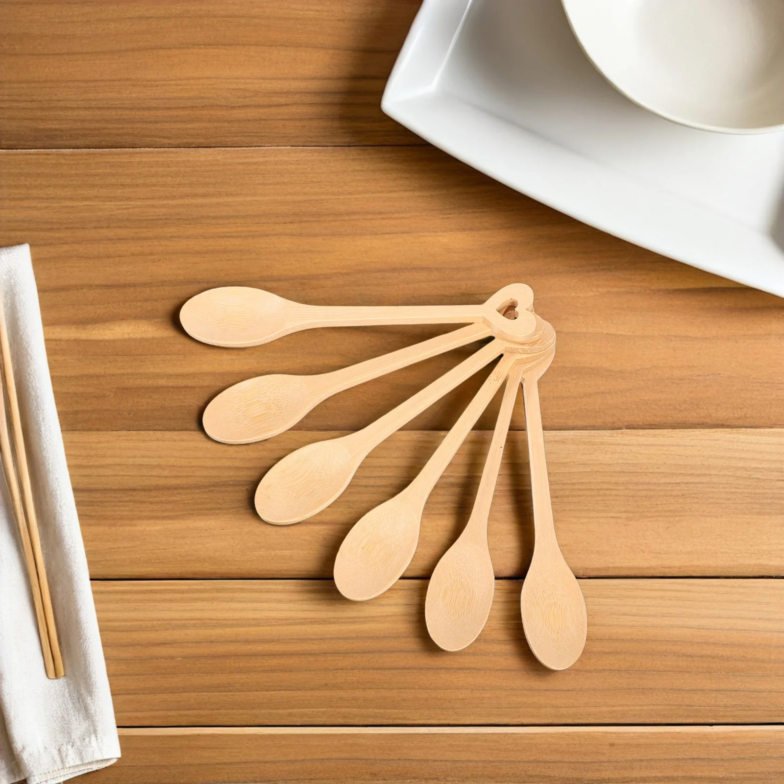 6 Pcs Bamboo Spoon Spoons Coffee Tea Scoop Salt Seasoning Heart-shaped Long Handle Appetizer Snack Rice
6 Pcs Bamboo Spoon Spoons Coffee Tea Scoop Salt Seasoning Heart-shaped Long Handle Appetizer Snack Rice