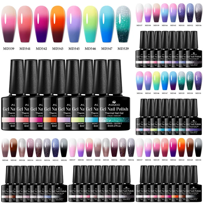 8pcs Thermal Gel Nail Polish Set 3 Layers Temperature Color Changing Gel Semi Permanent Soak Off UV Gel Varnish Nail Supplies
8pcs Thermal Gel Nail Polish Set 3 Layers Temperature Color Changing Gel Semi Permanent Soak Off UV Gel Varnish Nail Supplies