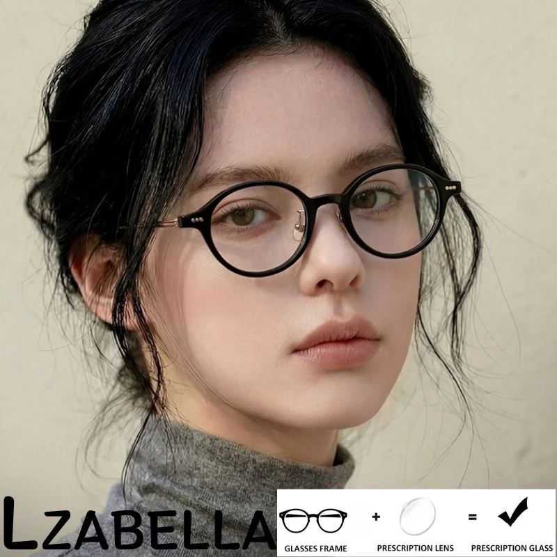 Light Acetate & Titanium Temple Modern Retro Oval Eyeglasses Frame Fashion Trendy Optical Prescription Myopia Hyperopia Glasses
Light Acetate & Titanium Temple Modern Retro Oval Eyeglasses Frame Fashion Trendy Optical Prescription Myopia Hyperopia Glasses