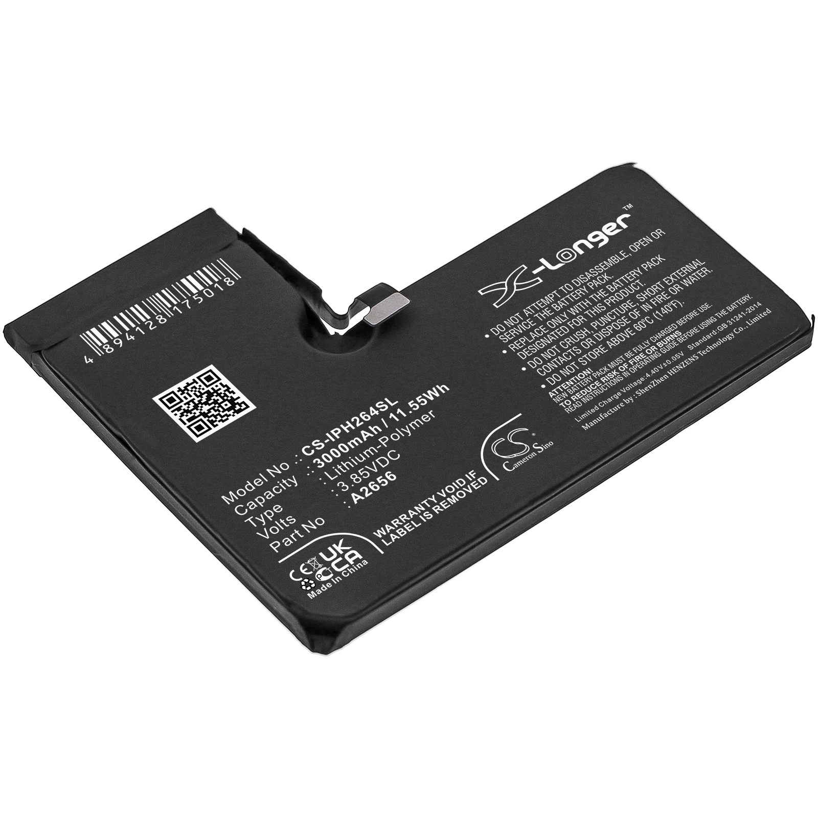 Аккумулятор для мобильного телефона CS для Apple iPhone 13 Pro 5G A2640 подходит для A2656 3000 мАч/3,85 Вт/ч литий-полимерный в
Аккумулятор для мобильного телефона CS для Apple iPhone 13 Pro 5G A2640 подходит для A2656 3000 мАч/3,85 Вт/ч литий-полимерный в