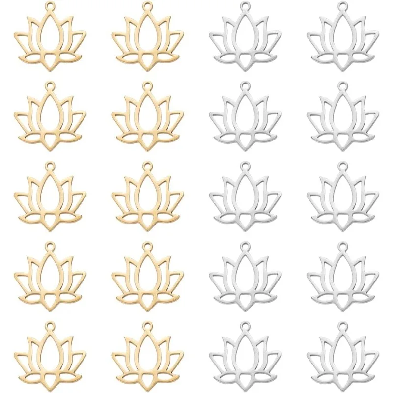 Lotus Pendants Flower Hollow Charm 201 Stainless Steel Petals Necklace Charms Metal Flower Charms Laser Cut Earring Pendants
Lotus Pendants Flower Hollow Charm 201 Stainless Steel Petals Necklace Charms Metal Flower Charms Laser Cut Earring Pendants
