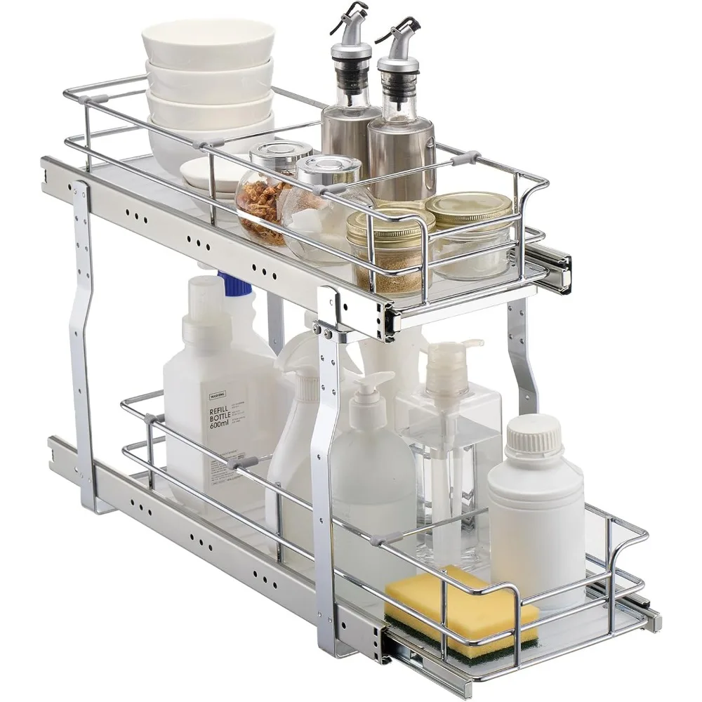 Pull Out Cabinet Organizer Heavy Duty Slide Out Pantry Shelves Chrome Plated Steel Roll Out Drawers for Kitchen Bathroom
Pull Out Cabinet Organizer Heavy Duty Slide Out Pantry Shelves Chrome Plated Steel Roll Out Drawers for Kitchen Bathroom