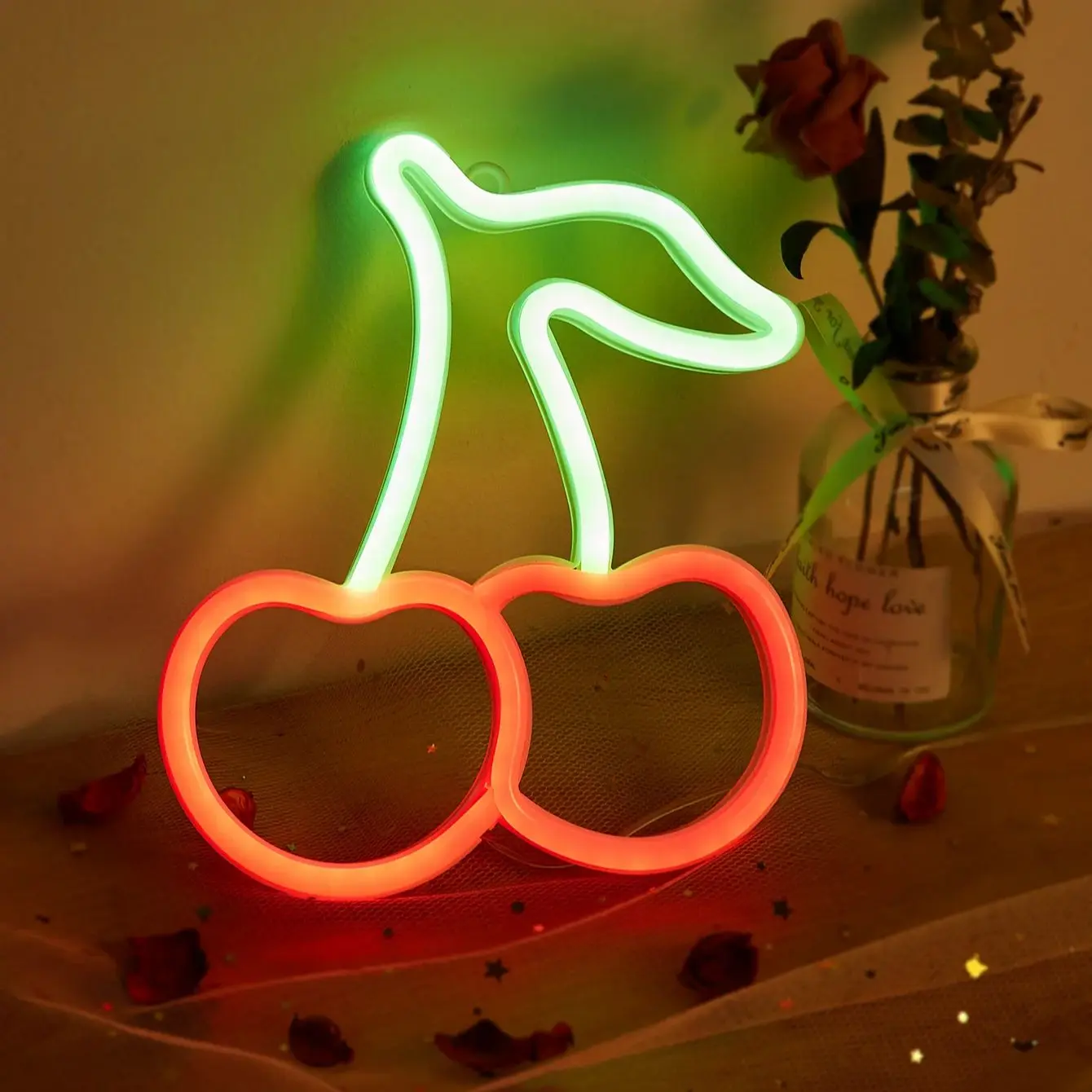Chi-buy LED Neon Cherry pendant USB Powered Neon Signs Night Light Suitable for Bedroom, Wedding, Game room,gift
Chi-buy LED Neon Cherry pendant USB Powered Neon Signs Night Light Suitable for Bedroom, Wedding, Game room,gift