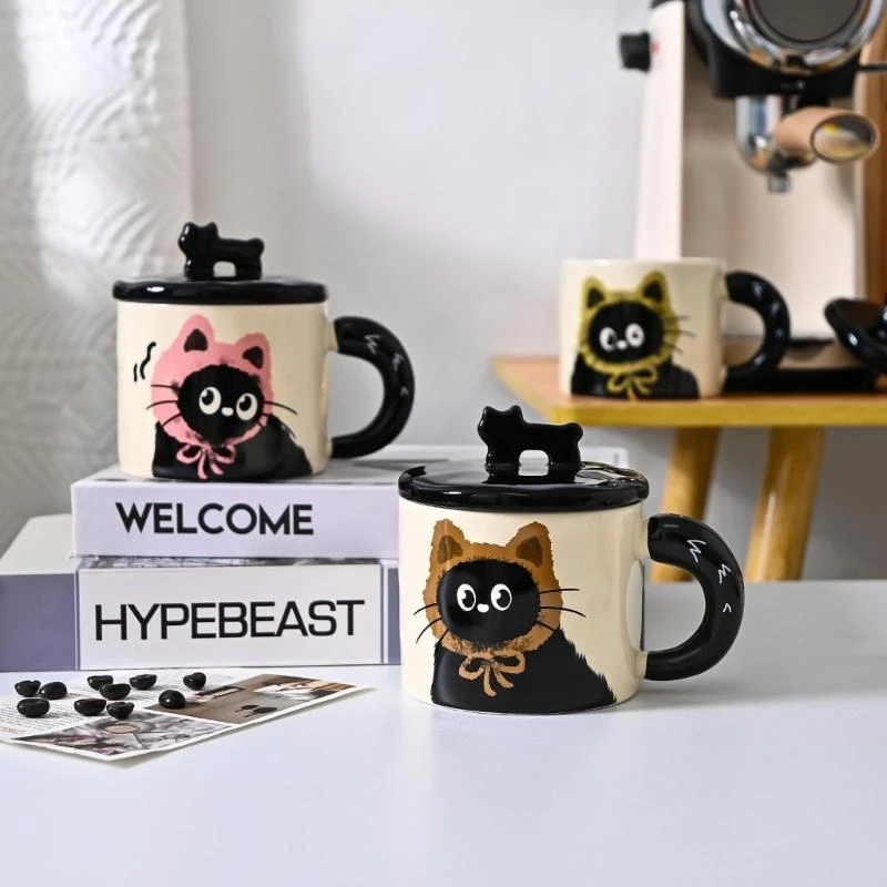 Elegant Cats Coffee Cup 370 мл Керамическая чашка питья для энтузиастов кошек Y5GB
Elegant Cats Coffee Cup 370 мл Керамическая чашка питья для энтузиастов кошек Y5GB