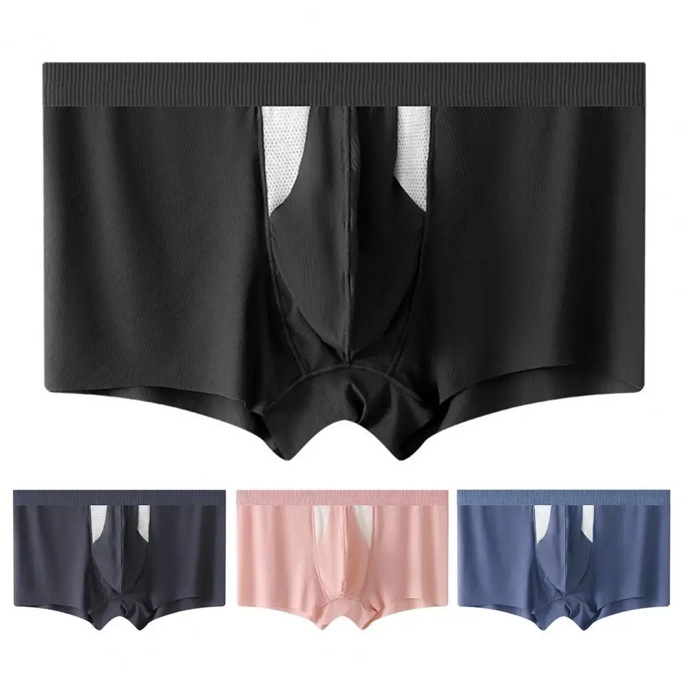 Fine Lines Underwear Men's Low-rise Solid Color Boxer Briefs with U-convex Design Breathable Mesh Panties Slim Fit for Comfort
Fine Lines Underwear Men's Low-rise Solid Color Boxer Briefs with U-convex Design Breathable Mesh Panties Slim Fit for Comfort