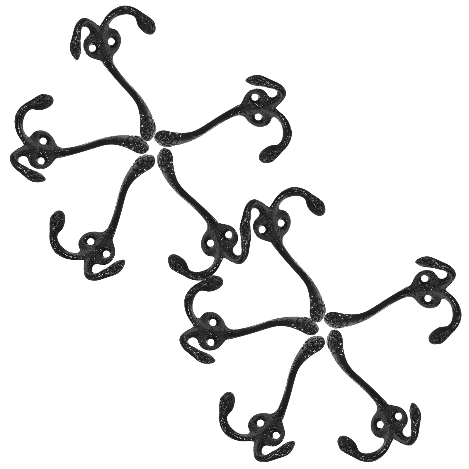 10pcs Wall Hook Storage Iron Coats Hanger Black Double Hooks Home Decor Bathroom Key Hat Rack Metal Hanging Hardware
10pcs Wall Hook Storage Iron Coats Hanger Black Double Hooks Home Decor Bathroom Key Hat Rack Metal Hanging Hardware