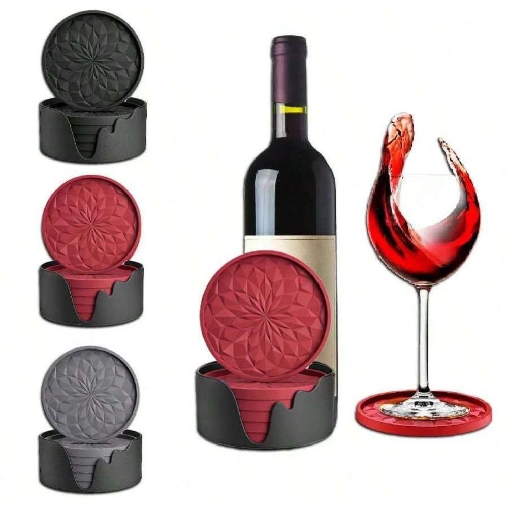 6 силиконовых подставок с основанием, нескользящие коврики для напитков для вина, кофе, чашки для горячей и холодной воды, декор для дома и офиса, защита стола
6 силиконовых подставок с основанием, нескользящие коврики для напитков для вина, кофе, чашки для горячей и холодной воды, декор для дома и офиса, защита стола