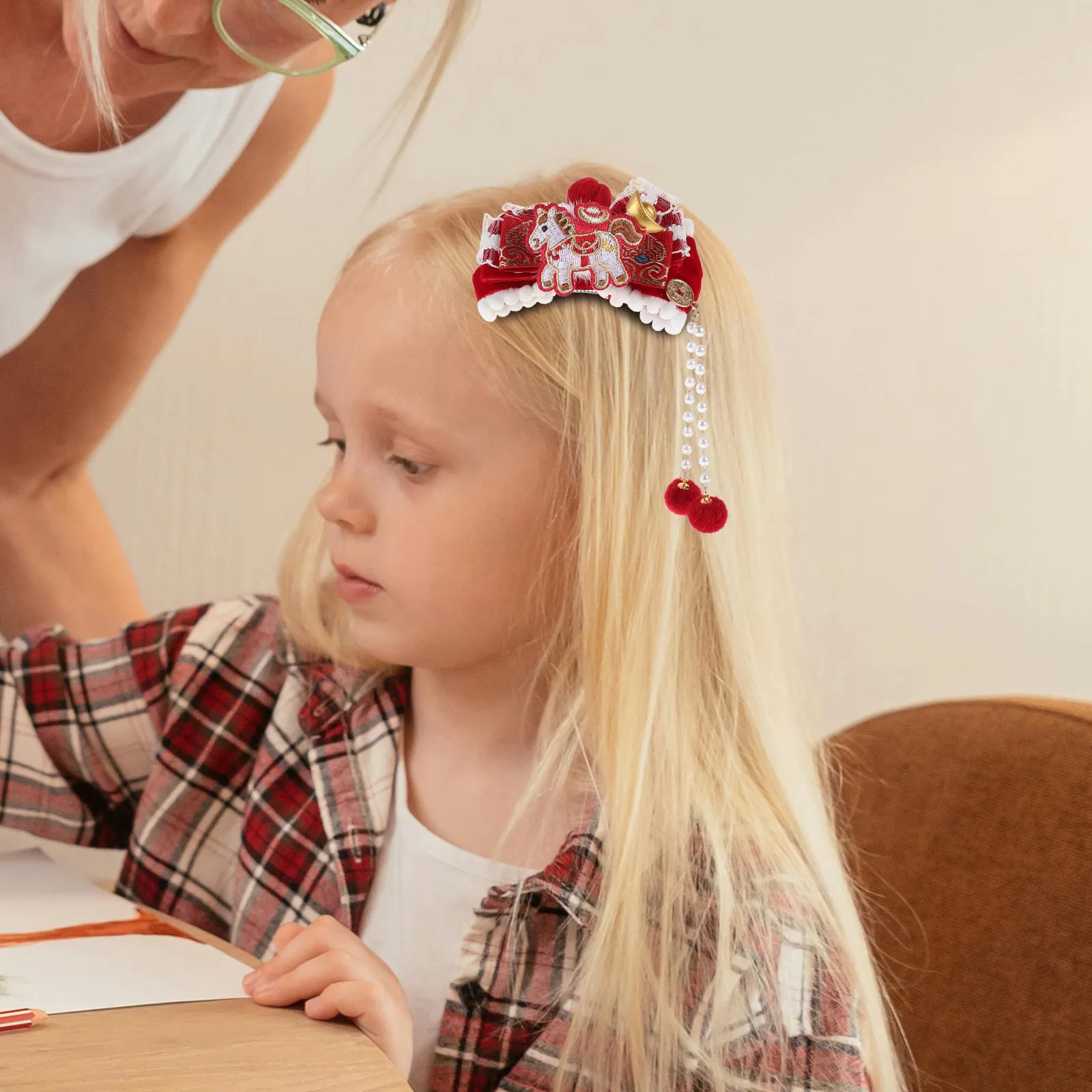 Пара заколок для волос на Китайский Новый год: красные банты, в форме лошади, с кисточками, для девочек и малышей, праздничные
Пара заколок для волос на Китайский Новый год: красные банты, в форме лошади, с кисточками, для девочек и малышей, праздничные