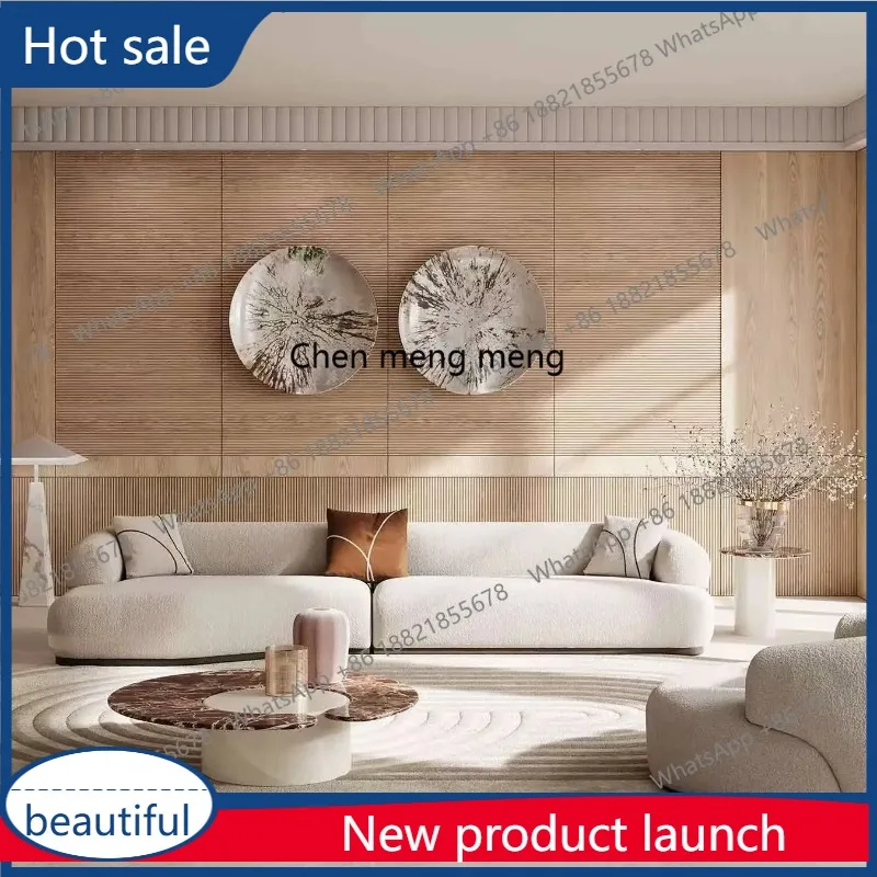 Living room Italian minimalist light luxury fabric sofa cream style special-shaped, soft decoration, exhibition hall sofa group
Living room Italian minimalist light luxury fabric sofa cream style special-shaped, soft decoration, exhibition hall sofa group