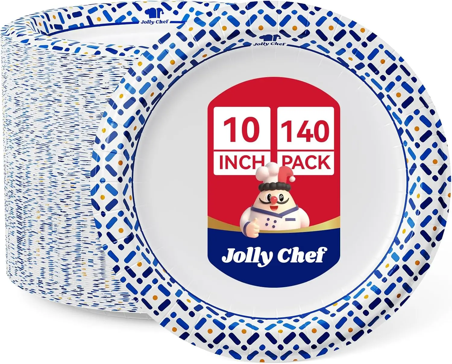 10 Inch Paper Plates 140 Count, Soak-Proof Cut Proof Disposable Heavy Duty Plates for Picnic, Parties, Family Gatherings
10 Inch Paper Plates 140 Count, Soak-Proof Cut Proof Disposable Heavy Duty Plates for Picnic, Parties, Family Gatherings