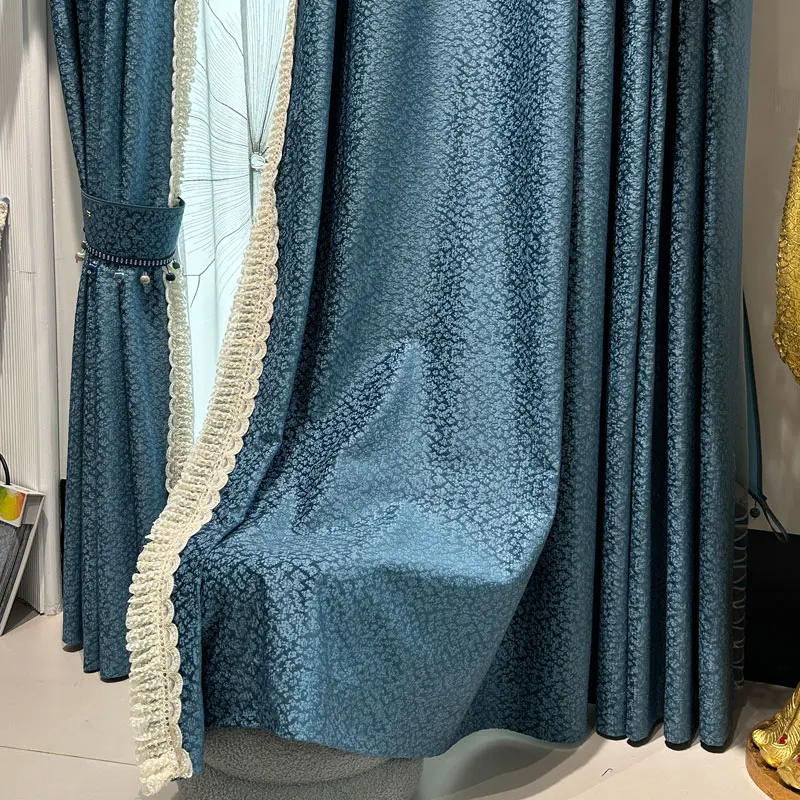 high-grade Northern Custom French Embroidery cloth blue lace Velvet curtain valance tulle M1799
high-grade Northern Custom French Embroidery cloth blue lace Velvet curtain valance tulle M1799