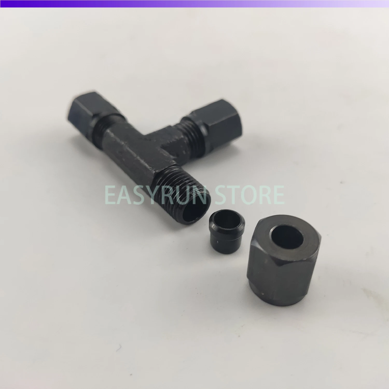 Black 6mm High-Pressure 3-Way Lubrication Coupling Pump Fitting for Hydraulic Systems
Black 6mm High-Pressure 3-Way Lubrication Coupling Pump Fitting for Hydraulic Systems