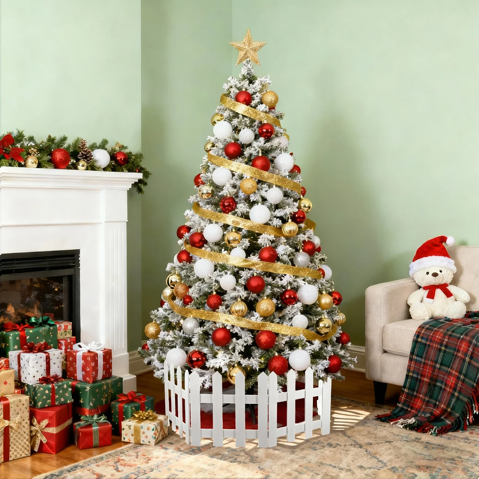 1Set Wooden Picket Fence 1.2m Decorative Miniature Christmas Tree Courtyard Garden Outdoor Wedding Party Xmas Decorations
1Set Wooden Picket Fence 1.2m Decorative Miniature Christmas Tree Courtyard Garden Outdoor Wedding Party Xmas Decorations