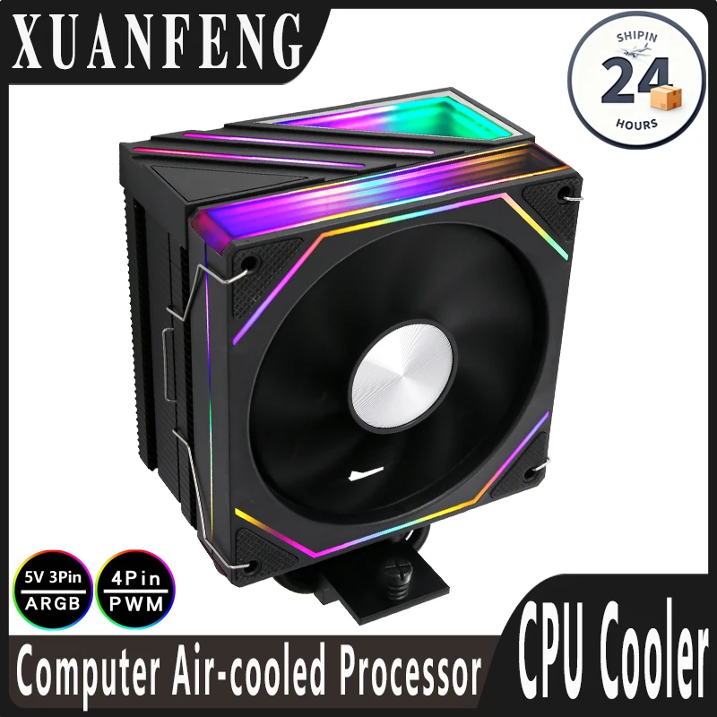 XUANFENG 120 мм Argb Вентилятор, бесшумный процессор, воздушный охладитель LGA2011-3 115x 18xx, эффективный черный, 4 тепловых трубки, совместимый с i5 i7 i9 x79 x99 AM4 AM5
XUANFENG 120 мм Argb Вентилятор, бесшумный процессор, воздушный охладитель LGA2011-3 115x 18xx, эффективный черный, 4 тепловых трубки, совместимый с i5 i7 i9 x79 x99 AM4 AM5