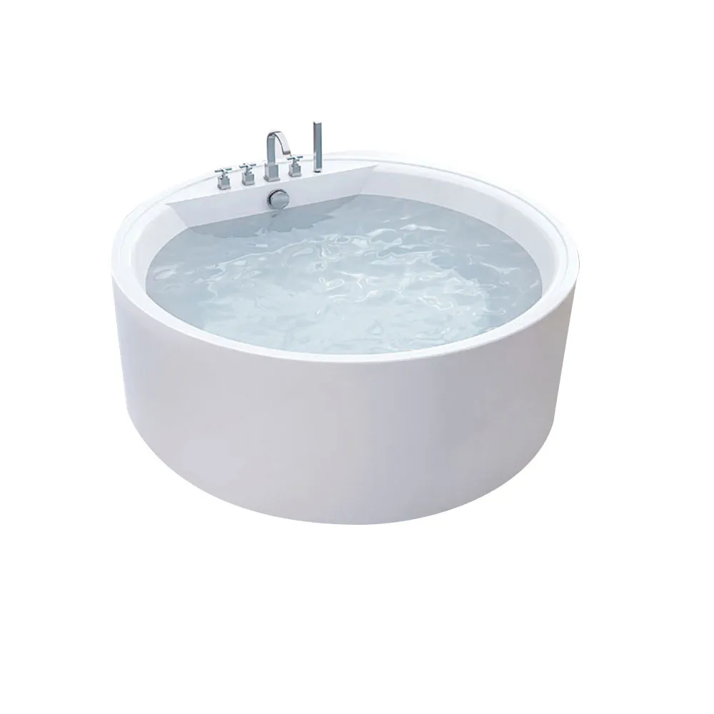 Modern Design Round Acrylic White Freestanding Bathtub Bathroom Soaking Tub with Drain Accessory
Modern Design Round Acrylic White Freestanding Bathtub Bathroom Soaking Tub with Drain Accessory