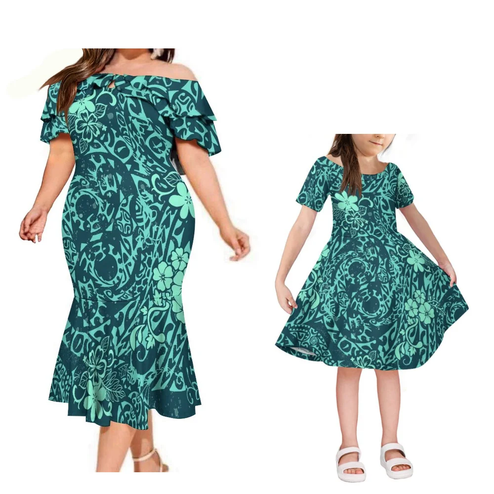 Summer Elegant Women'S One-Shoulder Fishtail Dress Polynesian Samoa Tribe Custom Slim-Fit Long Skirts And Girls' Dresses
Summer Elegant Women'S One-Shoulder Fishtail Dress Polynesian Samoa Tribe Custom Slim-Fit Long Skirts And Girls' Dresses