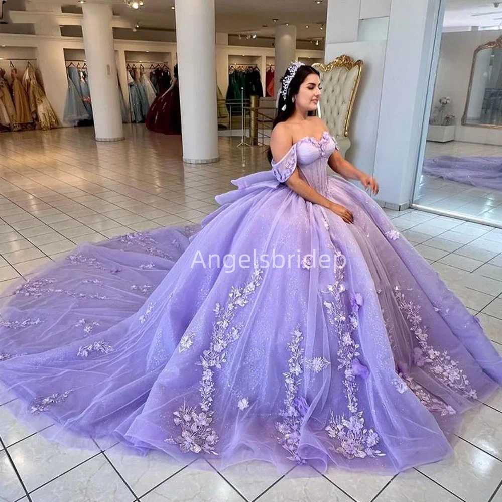 Angelsbridep Лавандовый бальный наряд 15 лет платье для Quinceanera 2025 с многоярусными 3D цветами вечерние платья для девочек Vestidos De Fiesta
Angelsbridep Лавандовый бальный наряд 15 лет платье для Quinceanera 2025 с многоярусными 3D цветами вечерние платья для девочек Vestidos De Fiesta