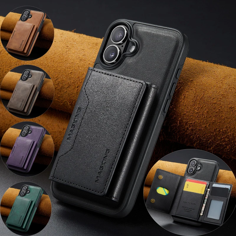 Detachable Leather Wallet Case With Magnetic Phone Cover for iPhone 16 Pro Max 15 Plus 14 13 12 Pro
Detachable Leather Wallet Case With Magnetic Phone Cover for iPhone 16 Pro Max 15 Plus 14 13 12 Pro
