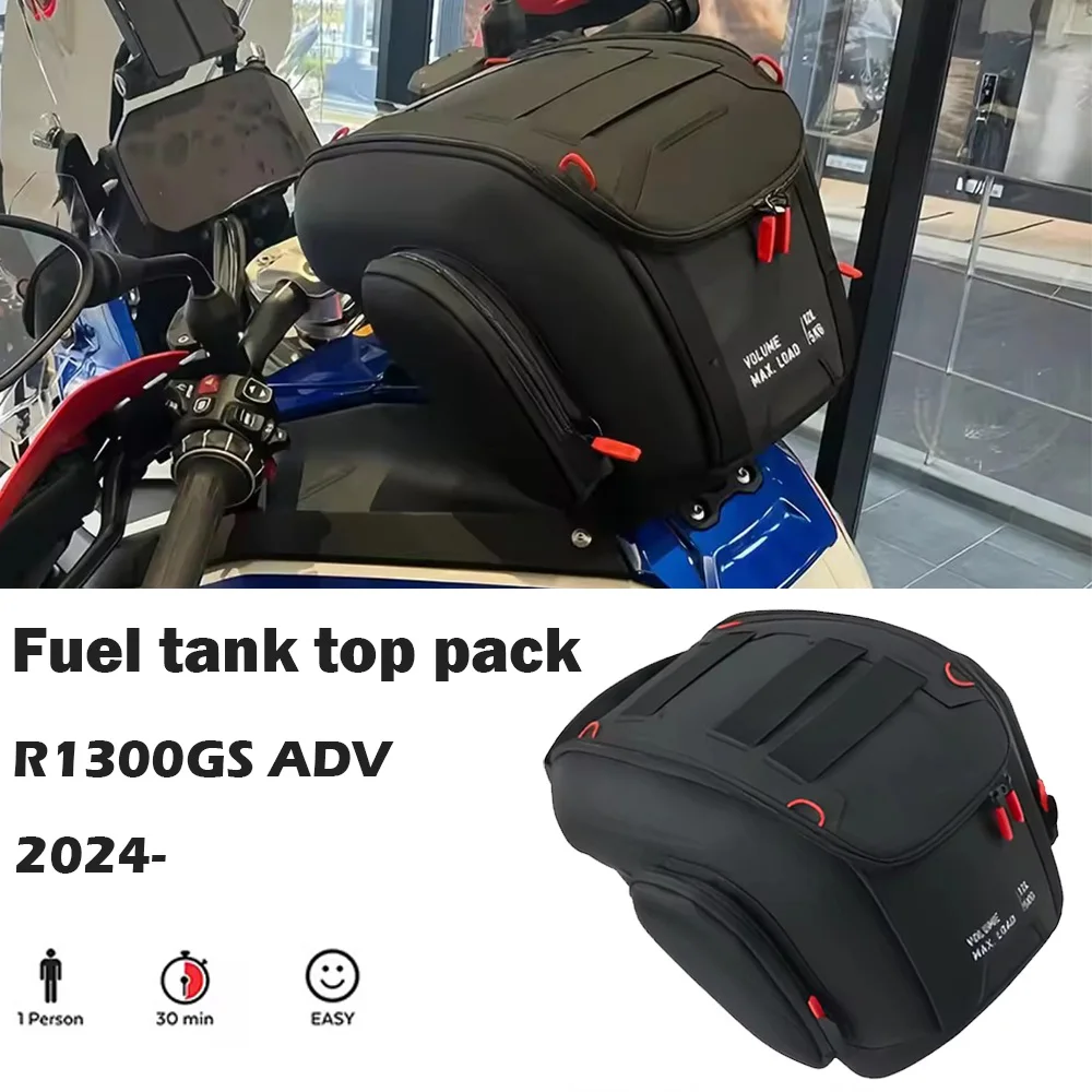 New For BMW R1300GS ADV R 1300 GS Adventure 2024 2025 Motorcycle 12L Tank Bag Luggage Waterproof Backpack Quick Lock Kit
New For BMW R1300GS ADV R 1300 GS Adventure 2024 2025 Motorcycle 12L Tank Bag Luggage Waterproof Backpack Quick Lock Kit