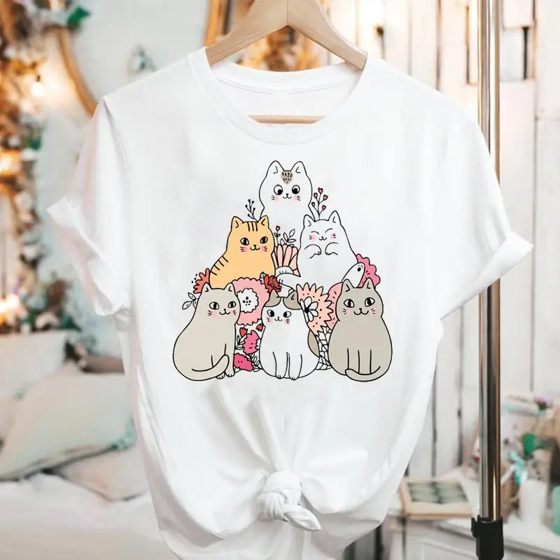 Women Graphic Short Sleeve Cat Ladies Girl Cute Clothing Cartoon Summer Fashion Print Wear Vacation Tops Tees Tshirt T-Shirt
Women Graphic Short Sleeve Cat Ladies Girl Cute Clothing Cartoon Summer Fashion Print Wear Vacation Tops Tees Tshirt T-Shirt