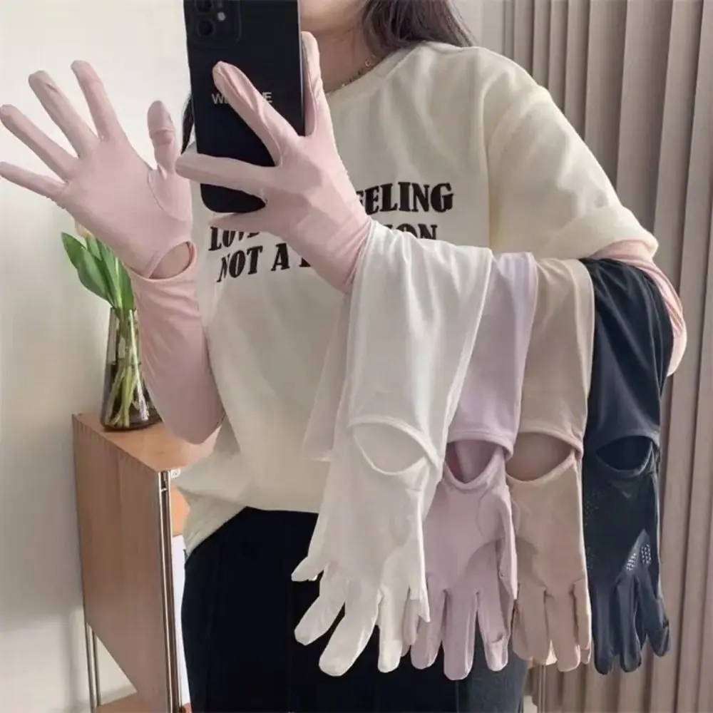 Gifts Dopamine Sunscreen Gloves UV Protection Thin Arm Protector Sleeves Ice Silk Non-Slip Gloves
Gifts Dopamine Sunscreen Gloves UV Protection Thin Arm Protector Sleeves Ice Silk Non-Slip Gloves