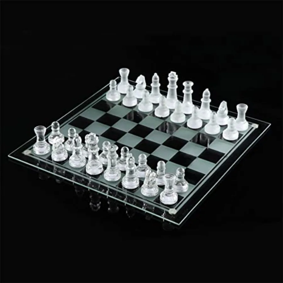 Elegant 10" Glass Chess Set - Premium Quality Board Game for All Ages for Chess Enthusiasts and Home Decor
Elegant 10" Glass Chess Set - Premium Quality Board Game for All Ages for Chess Enthusiasts and Home Decor